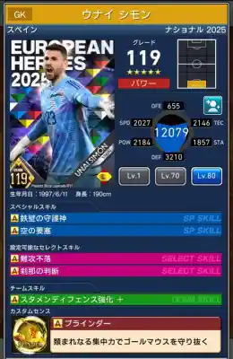 ウナイ シモンの選手データ