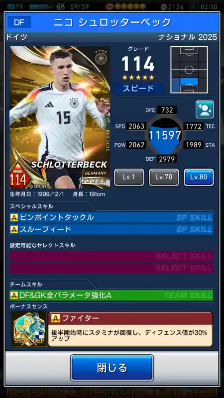 ニコ シュロッターベックの選手データ