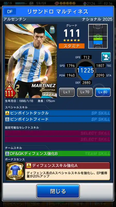 リサンドロ マルティネスの選手データ