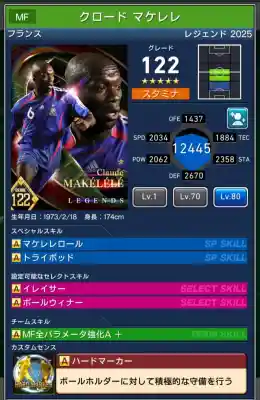 クロード マケレレの選手データ
