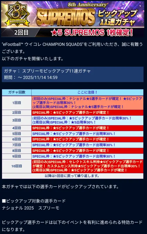 デンベレ登場！スプリーモガチャ最強はだれ？徹底考察の画像2